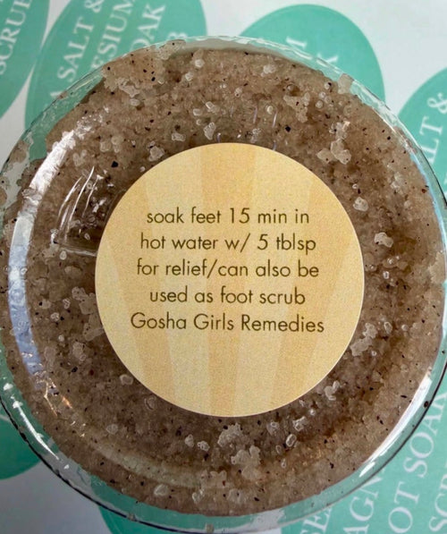 Mediterranean Sea Salt & Magnesium Foot Soak and Scrub