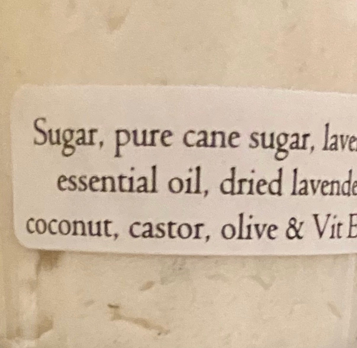 Lavender Face Scrub