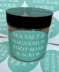 Mediterranean Sea Salt & Magnesium Foot Soak and Scrub